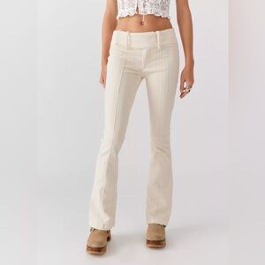 Belted Courdoroy Flare Pant